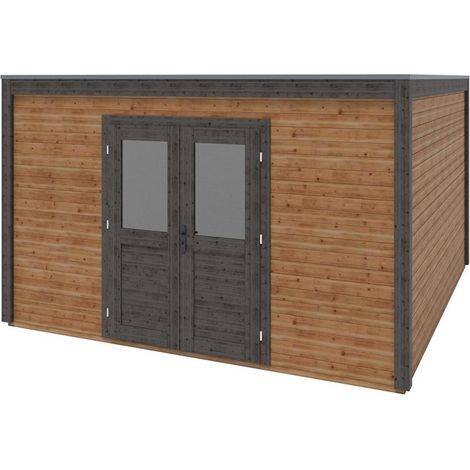 Casetta da giardino in legno Nova 4.09x4.09 m - 16.73 m2 - 28 mm - impregnata - 000479 (1/5)