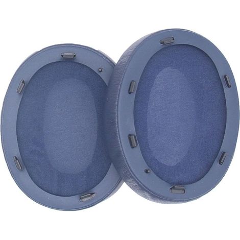 Coussinets de rechange pour casque Sony WH-XB910N - Pièces de réparation compatibles avec Sony WH-XB910 XB910N - En cuir protéiné plus souple - Bleu foncé