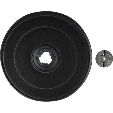 vhbw 1x Filtre à charbon actif compatible avec Miele DA126, DA124-55, DA130, DA14555BW, DA124, DA12455, DA145-55 hotte aspirante - 2,3 cm