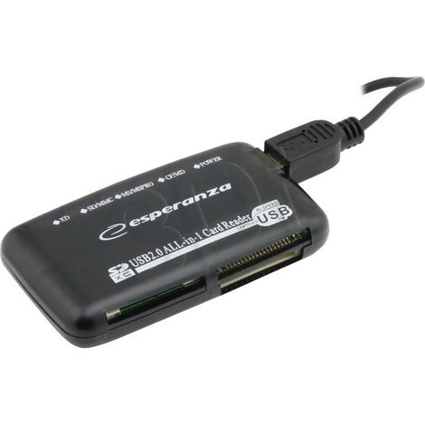 Esperanza EA117 card reader Black USB 2.0