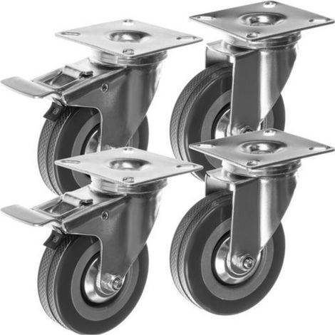 Lot de 4 roulettes (1/2)