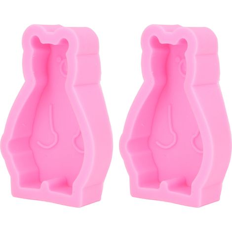 Silikonformen in Bärenform, leicht zu entformen, flexibel und weich, ideal zum Backen von Kuchen, Fondant und Schokolade. (1/5)