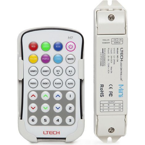 Regler RGB M7 Pro Fernbedienung 12-24VDC 108-216W (1/2)