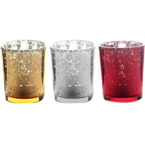 3 bougeoirs en verre (1/3)
