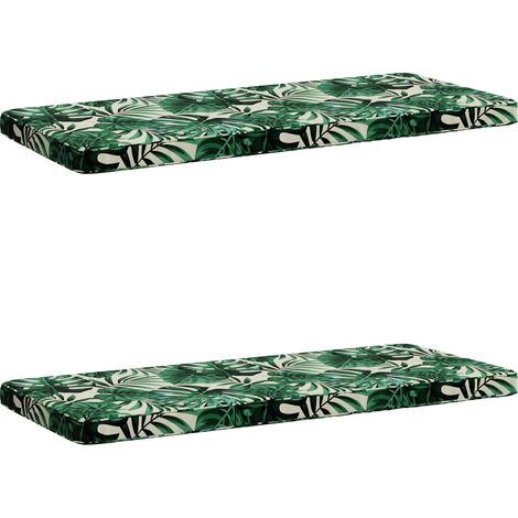 Coussins de banc 2 pièces VUGHT 2 pc 100 % polyester vidaXL