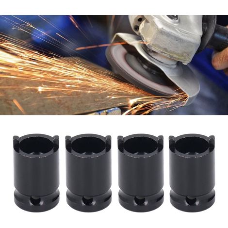 Lot de 4 Outils de Démontage pour Meuleuse d'Angle Adaptateur de Pression et Clé à Douille-KZQ (1/2)
