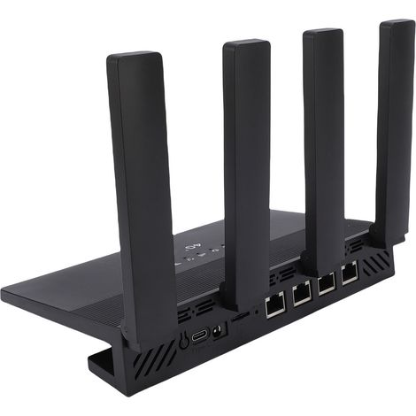 Routeur sans fil WiFi6 4G CPE LTE 5000 mAh avec emplacement pour carte SIM 300 Mbps débloqué, point d'accès WiFi mobile, 4 antennes, jusqu'à 32 appareils (1/5)
