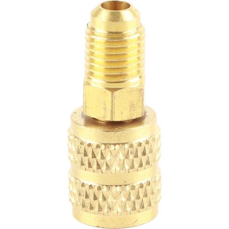 Raccord R410A pour climatisation, adaptateur mâle SAE 1/4" vers femelle SAE 5/16", connecteur flexible pour tuyau HVAC (1/5)