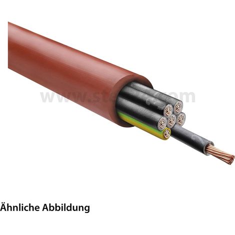 HELU KABEL SiHF 7G0,75mm² Silikonleitung AD 9,2mm Nennspannung Uo/U 300V/500V - 1 Meter