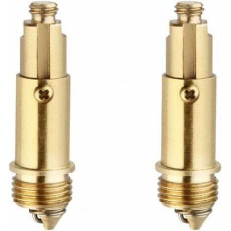 Boulon de remplacementNoyau de vidangeRessort de vidange à rebondPièce de rechange pour bouchon de lavabo facileConvient à la plupart des bouchons de baignoire et d'évier (1/4)