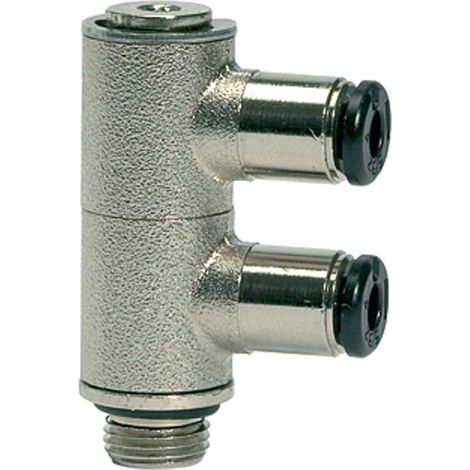 Riegler L-Mehrfachverteiler 2-fach »click-clock «, drehbar, G 1/8 a. Ø 8mm (1/3)