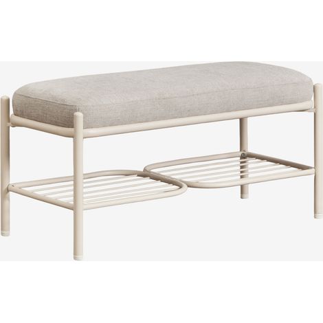 SKLUM Anisa gepolsterte Bank 90 cm Braun Tapioca