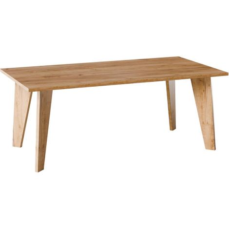 Table ARIS 138 x 80 cm pour cuisine, salon, salle à manger, Craft Oak (1/4)