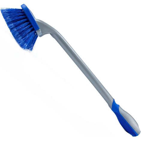 Brosse de lavage auto à long manche, kit de nettoyage pour roues et carrosserie, brosse à poils doux pour voiture, accessoire de lavage pratique (1/5)