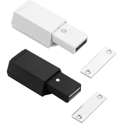 JANMIR-Rétracteur de porte invisible robuste à forte pression et ventouse pour armoire, fermeture de porte escamotable à boucle. (1/5)