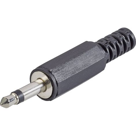 Jack 3.5 mm mâle, droit TRU COMPONENTS 1559792 Nombre de pôles: 2 mono noir 1 pc(s)
