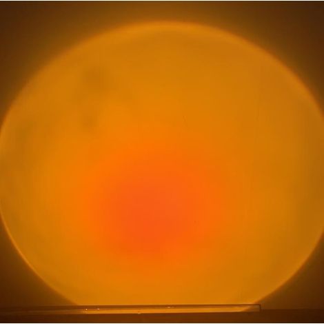 Projection de lumière rouge coucher de soleil avec LED, lampe d'ambiance inspirée des célébrités d'Internet (1/3)