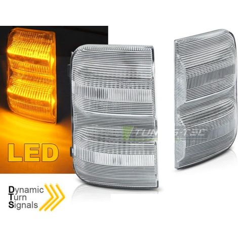 Paire Clignotant Repetiteurs retroviseurs Citroen Jumper de 2006 a 2018 Chrome Led Dynamique-37772363 (1/3)