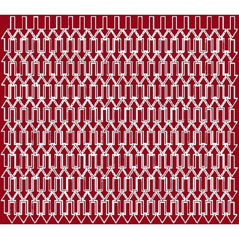 Autocollants flèche 1x2cm, 340 pièces, rouge foncé brillant