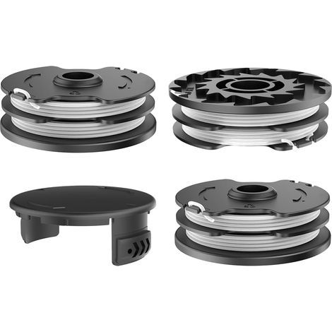 Spulen Trimmerfaden – Schutzhülle – 1,6 mm Nylon – Für Parkside PRTA 20-Li C3 und PRT 550 A1 – Gartenarbeit – Schwarz – 8,3 m (1/5)