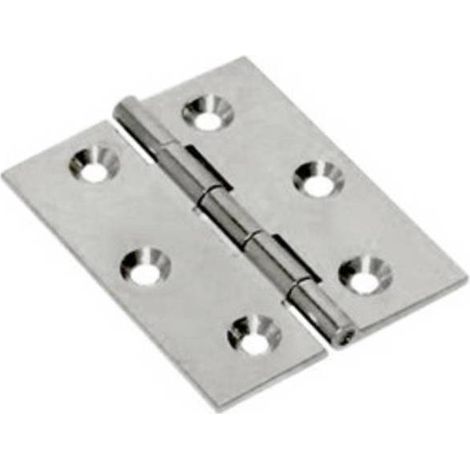 24 x CERNIERA FRESATA PIANA NICHEL SATIN 50X40 MM