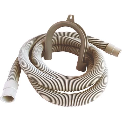 Flexible de vidange avec embout de raccordement + crosse de maintien - L = 2m (1/4)