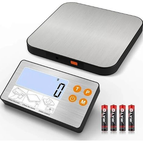 Balance de cuisine numérique rechargeable et amovible, précision 10 kg ± 1 g, plateau en acier inoxydable, support multiple, AQUAFORGE