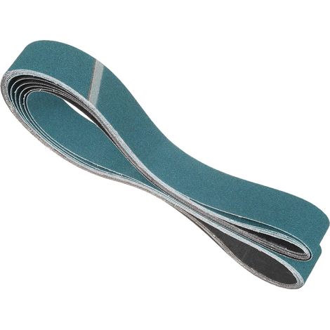 6 Bandes Abrasives 2 1/2 x 60 Pouces Grain 80 Zircone Metal Bois (1/5)