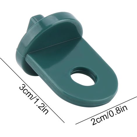 10 Stück Kunststoff-Gewächshaushaken für Pflanzen und Blumen (Grün) (1/5)