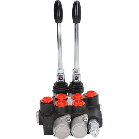 Distributeur hydraulique 2 sections double effet P40-2OT pour tracteur, chargeur et remorque - Vanne de contrôle directionnelle (1/5)