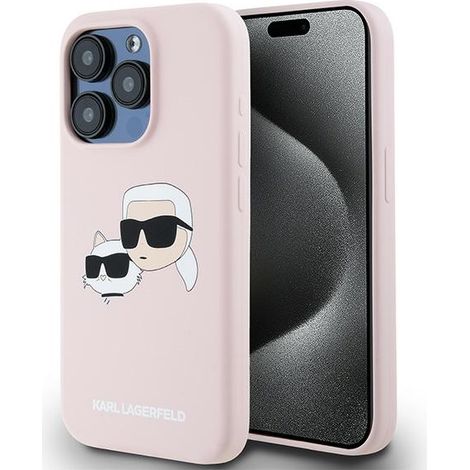 Karl Lagerfeld MagSafe Pink iPhone 15 Pro Max Hülle (1/5)