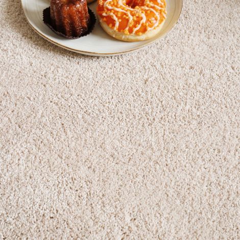 Moquette velours Re-life - Beige nude - Rouleau de 4m x 3m