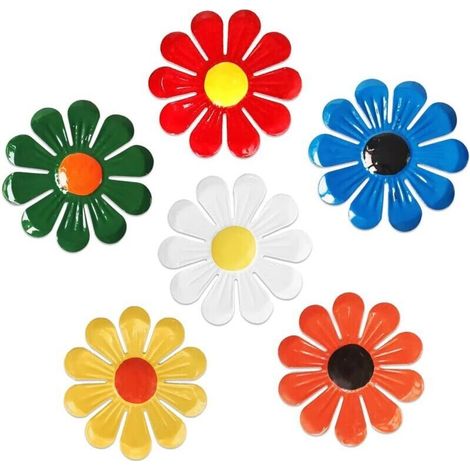 Cet ensemble de 6 décorations murales en métal à motifs floraux convient à une utilisation intérieure (salon, chambre, salle à manger), extérieure (cour, porche, terrasse, clôture).