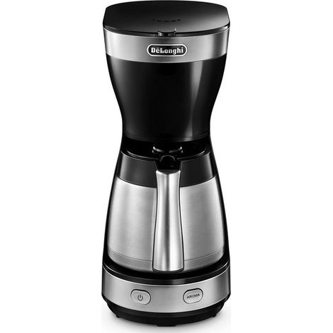 DeLonghi ICM16710 Dedica Style Macchina da Caffe' Sistema con Filtro Potenza 1000 W Capacita' 1,25 Litri Anti-Goccia Silver-Nero (1/2)