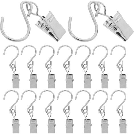 Lot de 20 Clips de Ressort de Gouttière en Inoxydable Argenté, Résistants aux Intempéries (1/5)