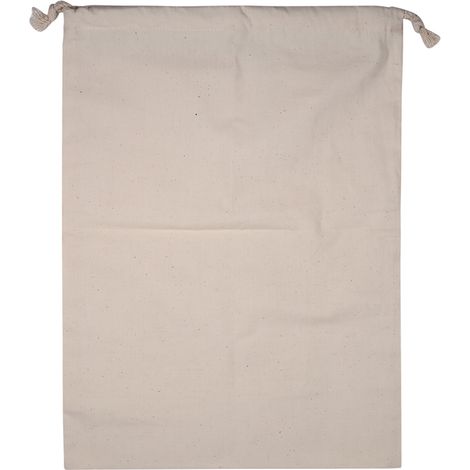 Sacchetto portaoggetti in cotone tinta unita con coulisse, ideale per la casa, la lavanderia, i viaggi e la casa, 30  40 cm.