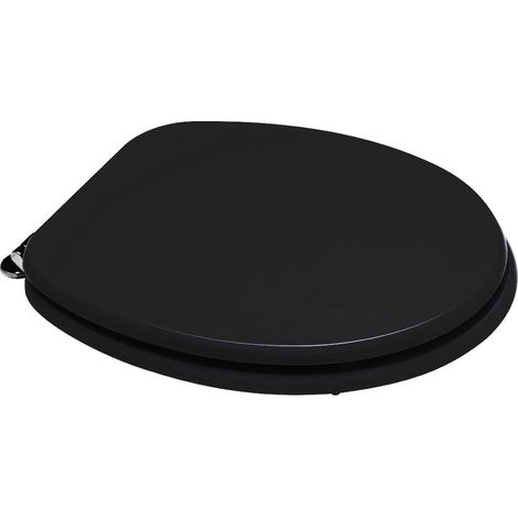 Copriwater forma Universale personalizzato legno rivestito in resina poliestere Nero