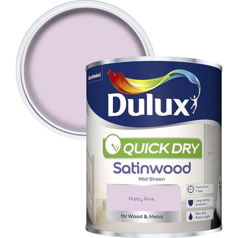 Dulux Quick Dry Satinwood - 750ml - Pretty Pink