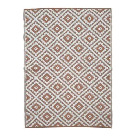 TERRE JARDIN - Tapis d'extérieur réversible pour balcon et terrasse, terre cuite Autres 180 x 280 (1/4)