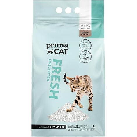 Litière hygiénique Non parfumée pour Chat, Argile Longue durée, 10 L (8,7 kg) (1/5)