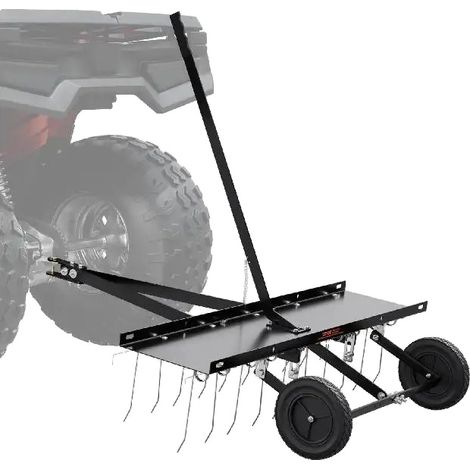 Déchaumeur, largeur de travail de 40 pouces, 20 dents réglables, certifié CE, poids de 34,8 lbs, matériau en acier Q235 (1/5)