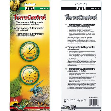 JBL TerraControl Thermometer und Hygrometer inkl. Sauger Terraristik (1/2)