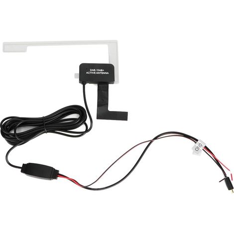 Antenna patch MCX per radio digitale DAB da 3 metri, 20 dB, adesiva, a scomparsa, 12 V (1/4)
