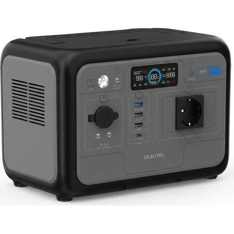 OUKITEL P800 Tragbare Batterie 512Wh 800W LiFePO4, Mobiler Generator Reine Sinuswelle, AC/DC/USB, Schnelle Solarladung, Camping