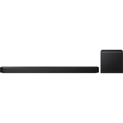 Barre de Son Surround 9.1.4 canaux pour téléviseur, Caisson de Basses sans Fil 8", Haut-Parleur arrière 2.0.2 canaux, Dolby Atmos, SpaceFit Sound Pro, Q-Symphony, Google (1/5)