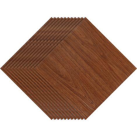 Wolketon Piastrelle in PVC vinilico autoadesivo Effetto legno naturale, 11 pezzi, 1 m², per cucina, balcone, corridoio