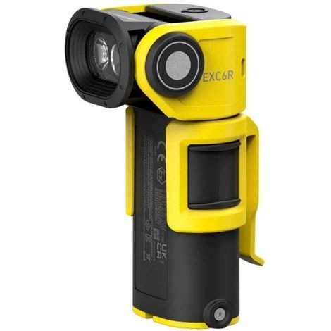 Togo EXC6R Torcia portatile nera e gialla