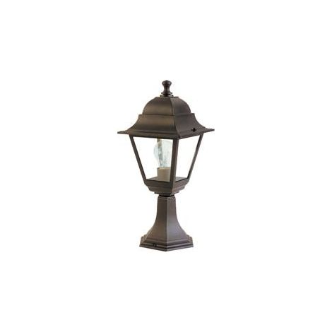 Lampada Paletto da Cancello Colore Nero per Esterno Linea Mini Quadrata Sovil