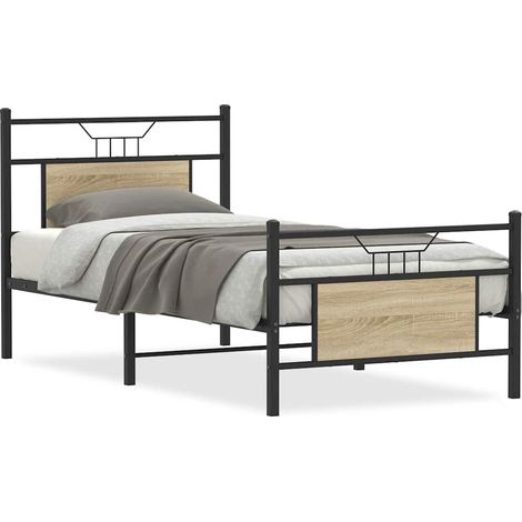 Maison Exclusive - Estructura de cama sin colchón madera roble So