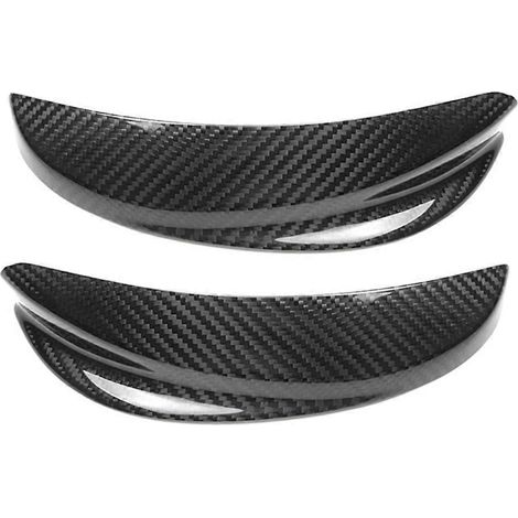 Autocollants décoratifs pour phares de voiture, autocollants pour sourcils en fibre de carbone, fibre de carbone (1/5)